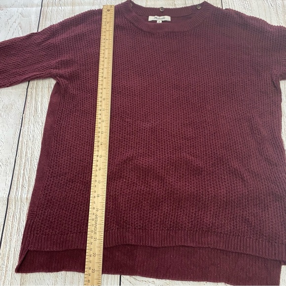 Madewell Burgundy Turtleneck Knit Sweater xsmall - Picture 7 of 12